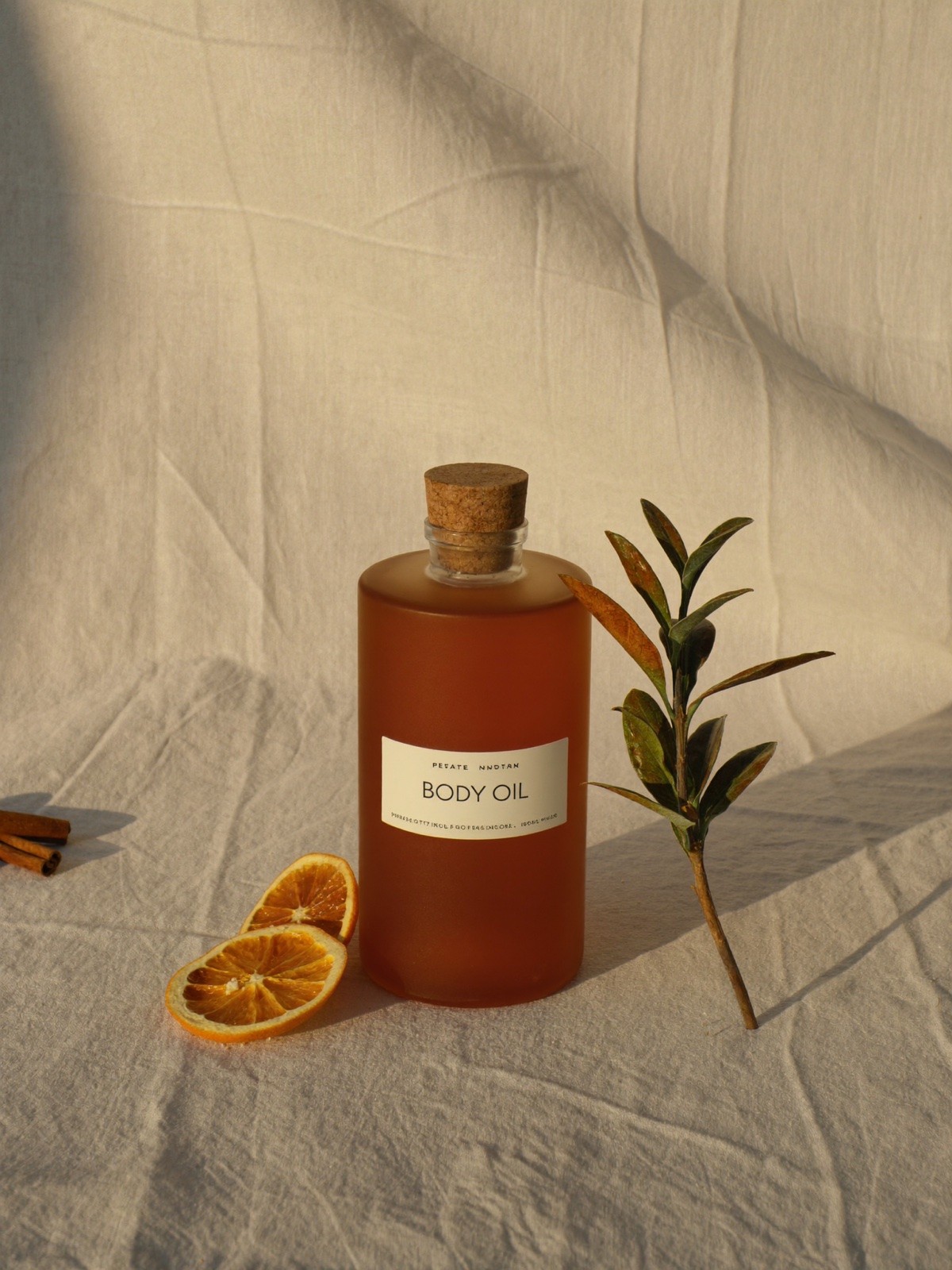 Olio Corpo all'Arancia Amara, Sesamo, jojoba e scorza d'arancia di Sicilia